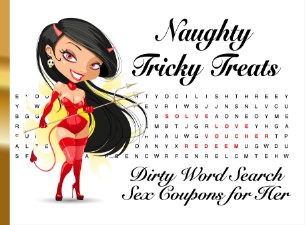 Tricky Sex Coupon Book - dirty word puzzle love vouchers for couples
