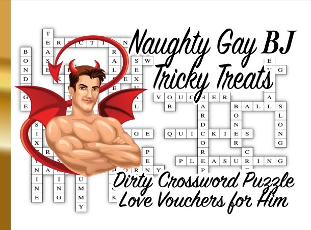 Naughty Tricky Treats Crossword Puzzle Love Vouchers
